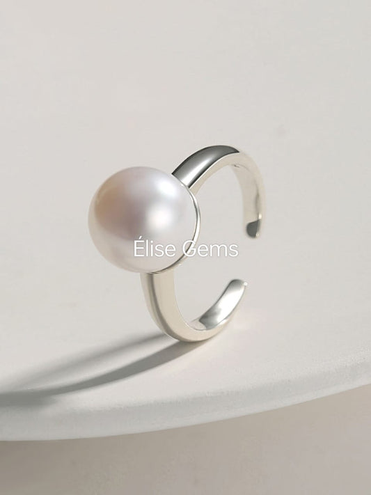 Classic Sterling Silver Pearl Ring J0054