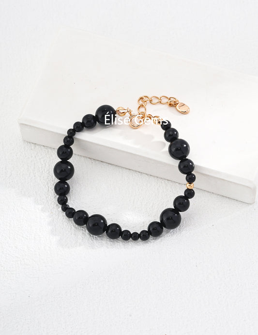 Black Agate Stone Bracelet SL0146-2