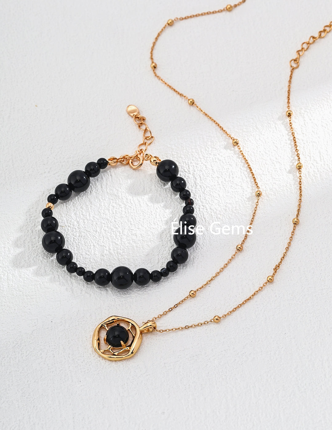 Black Agate Stone Bracelet SL0146-2