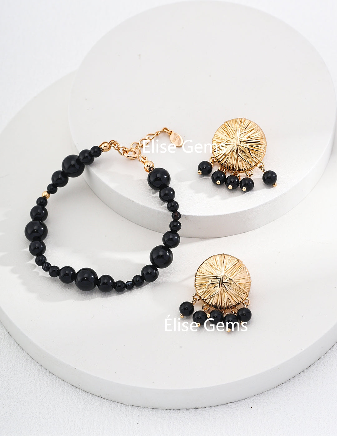 Black Agate Stone Bracelet SL0146-2